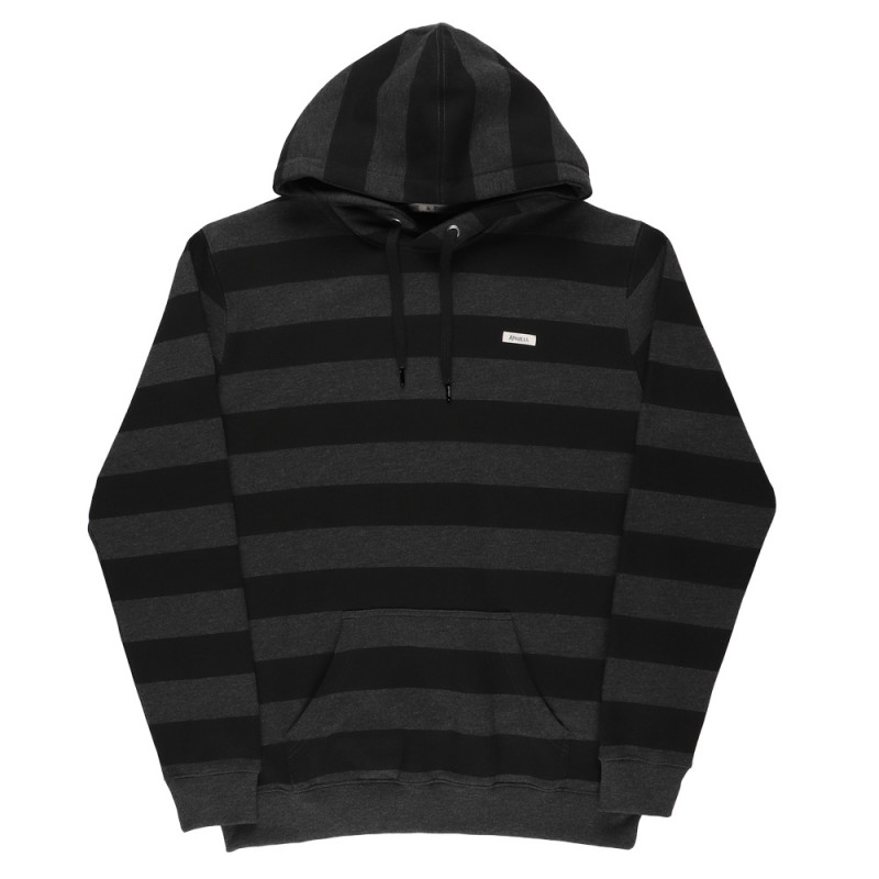 Anuell Roarganic Galmor Hoodie Grey Heather Black Stripes