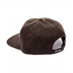 Anuell Mooser Waxed 6 Panel Cap Dark Brown