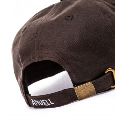 Anuell Mooser Waxed 6 Panel Cap Dark Brown