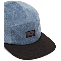 Anuell Riedam 5 Panel Cap Navy Corduroy Black