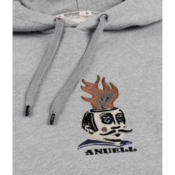 Anuell Flaming Jerry Organic Hoodie Heather Grey