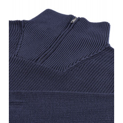 Anuell Willem Organic Knit Troyer Sweatshirt Navy