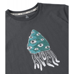 Anuell Medusor Organic T-Shirt Charcoal Contrast